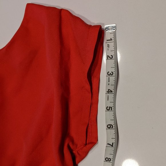 BeBop Coral Black Gray Color Block Party Dress Size Medium - Picture 8 of 11